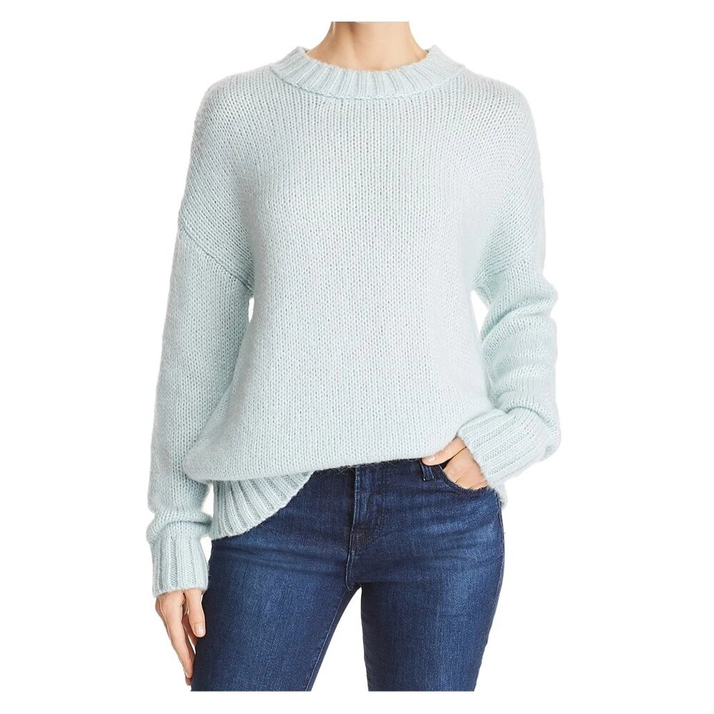 French Connection Womens Snuggle Pullover Sweater‎ Size XS Xsmall Blue Mohair